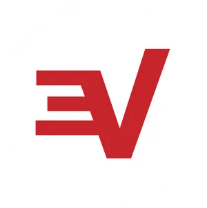 Express V P N Logo Redand White PNG image