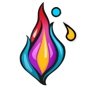 Expressive Flame Cartoon Png Cqe89 PNG image