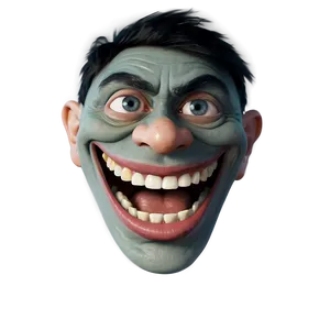 Expressive Trollface Character PNG 28
