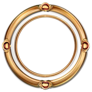 Exquisite Gold Circle Border Png 48 PNG image