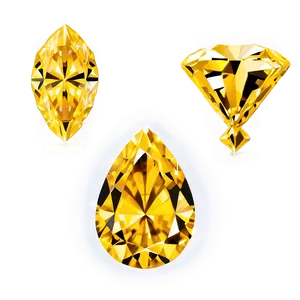 Exquisite Yellow Diamond Detail PNG Ahl17 PNG