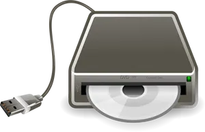 External U S B D V D Drive PNG image