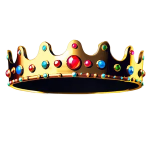 Extravagant Golden Crown PNG 49