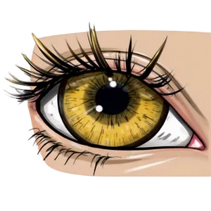 Eyelashes Anime Eyes PNG 05252024