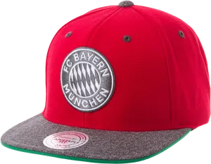 F C Bayern Munich Redand Grey Cap PNG