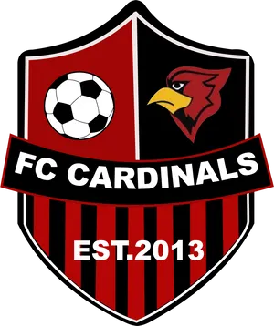 F C Cardinals Soccer Team Emblem PNG image