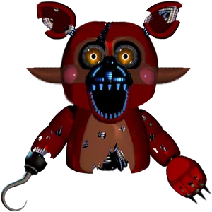 F N A F_ Nightmare_ Foxy_ Render PNG image