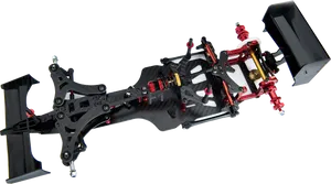 F1 Car Suspension System Exploded View.png PNG image