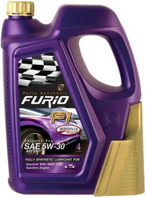 F1 Synthetic Engine Oil5 W30 PNG image