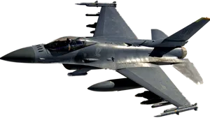 F16 Fighting Falcon In Flight PNG image