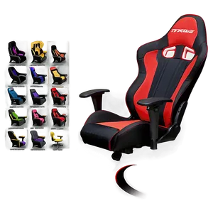 Fabric Gamer Chair PNG Pri