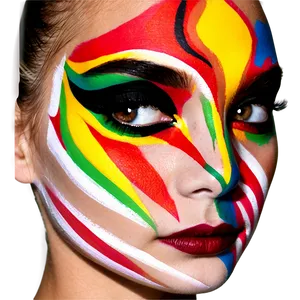 Face Paint Design PNG 05242024