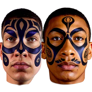 Face Tattoo Design Png 06122024 PNG image