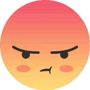 Facebook Angry Reaction Emoji PNG image