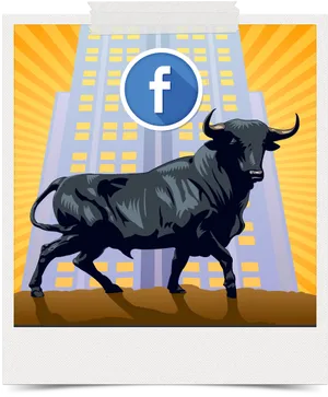 Facebook Bull Market Illustration