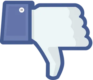 Facebook Dislike Thumb Down PNG image