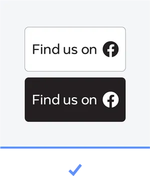 Facebook Find Us Buttons