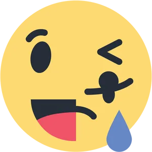 Facebook Laughing Reaction Emoji PNG image