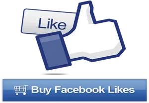 Facebook Like Button Advertisement PNG image