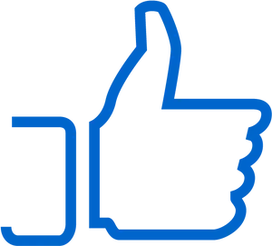 Facebook Like Icon Blue PNG image