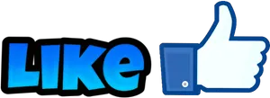 Facebook Like Iconand Button PNG image