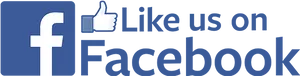 Facebook Like Us Promotion Banner PNG image