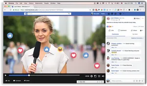 Facebook Live News Report Screenshot
