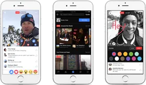 Facebook Live Streaming Examples PNG image