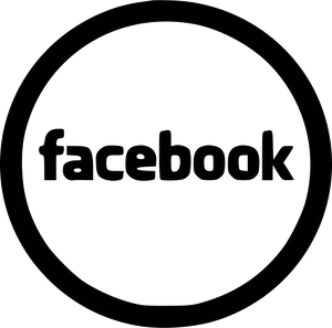 Facebook Logo Black Circle PNG image