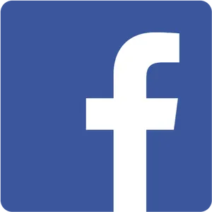 Facebook Logo Classic Blue Background PNG image