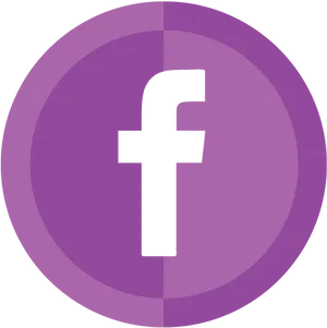 Facebook Logo Purple Circle PNG image