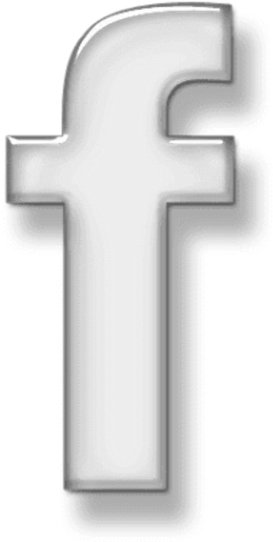 Facebook Logo Whiteon Black PNG image