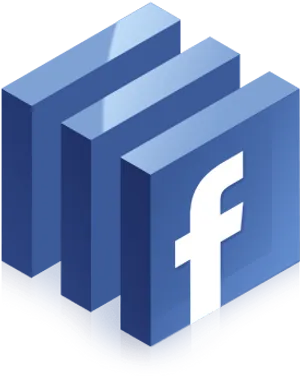 Facebook Logo3 D PNG image