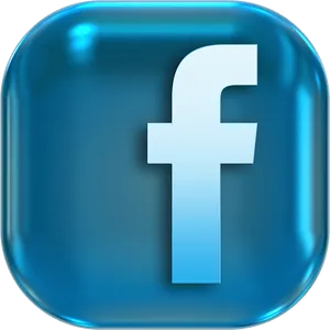 Facebook Logo3 D Button PNG image