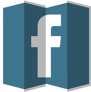 Facebook Logo3 D Rendering PNG image