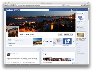 Facebook Page Bairro Alto Hotel Screenshot PNG
