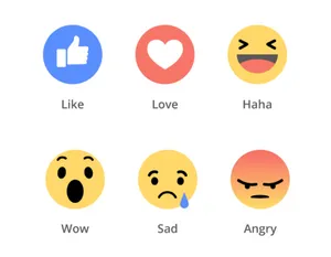 Facebook Reaction Buttons