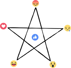 Facebook Reactions Star Graphic PNG