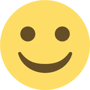 Facebook Slightly Smiling Face Emoji PNG image