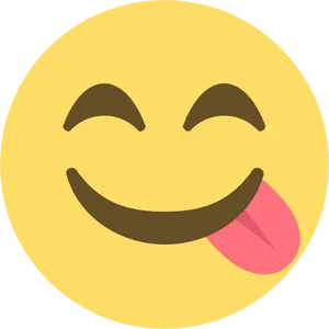 Facebook Smiling Face With Tongue Out Emoji PNG image