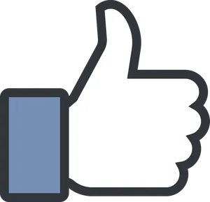 Facebook Thumb Up Icon PNG image