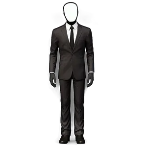 Faceless Slender Man PNG 05252024