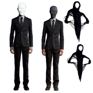 Faceless Slender Man PNG 24