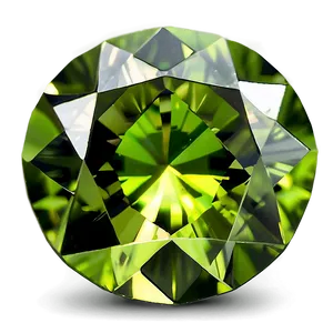 Faceted Peridot Jewel Png 6 PNG image