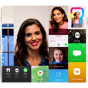 Facetime Call Smartphone Graphic PNG 06272024