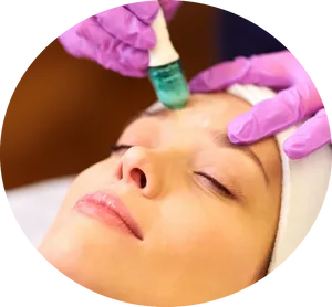 Facial Treatment Procedure PNG image