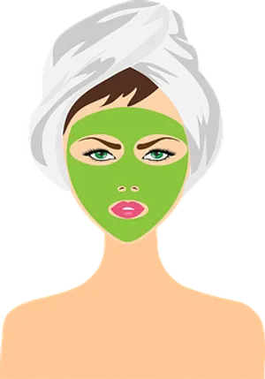 Facial Treatment Vector Illustration
