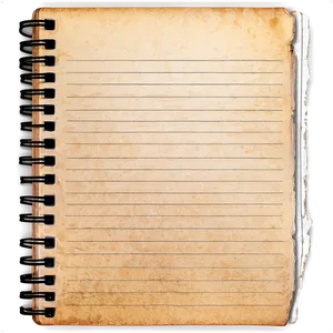 Faded Notebook Paper Png 05252024 PNG image