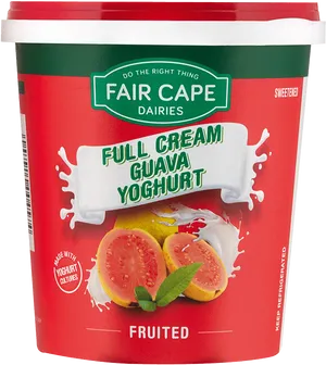 Fair Cape Full Cream Guava Yoghurt Packaging PNG image