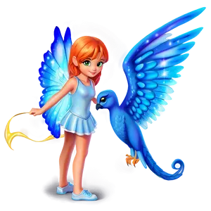 Fairy And Phoenix Png 32 PNG image